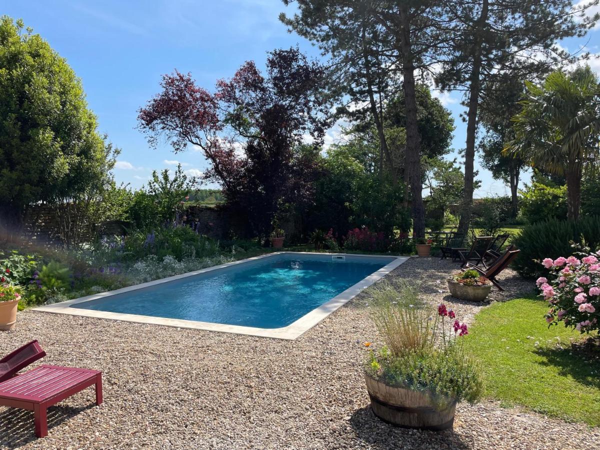 Fleurs De Vignes Piscine Bed & Breakfast Montagny-les-Beaune ภายนอก รูปภาพ